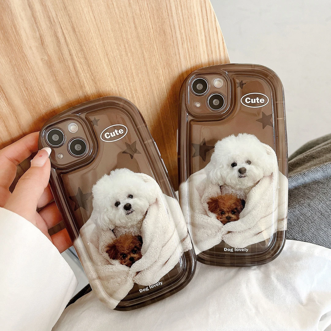 泡泡肥皂适用苹果15荣耀80iphone15红米小米13防摔狗狗胖胖气囊壳