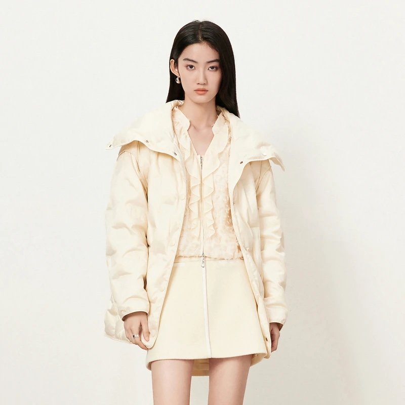 【商场同款】HPLY荷比俪时尚冬季新款轻盈羽绒外套HYD41560382