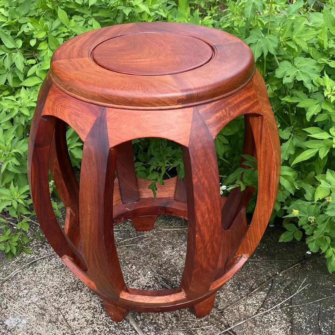 缅甸花梨高货鼓凳  XT400