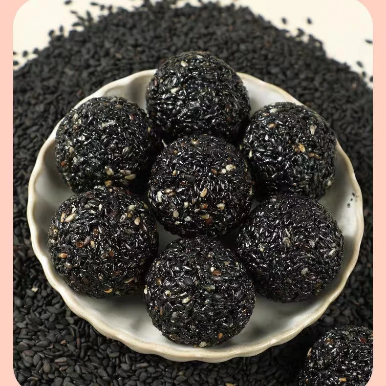 黑芝麻丸手工正品黑芝麻球整粒即食九蒸九晒