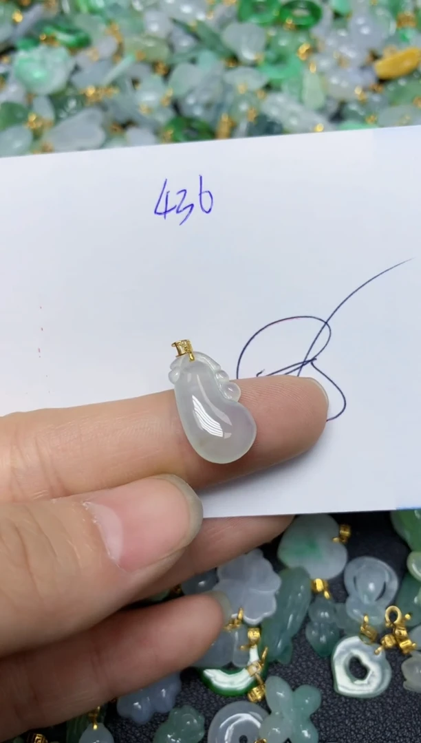 【闪购商品】翡翠挂件18K金镶嵌    天然翡翠A货