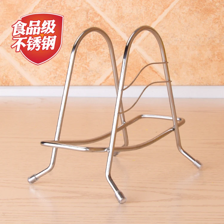 304不锈钢放菜板架砧板架锅盖架加粗放置架案板厨房置物架子刀架