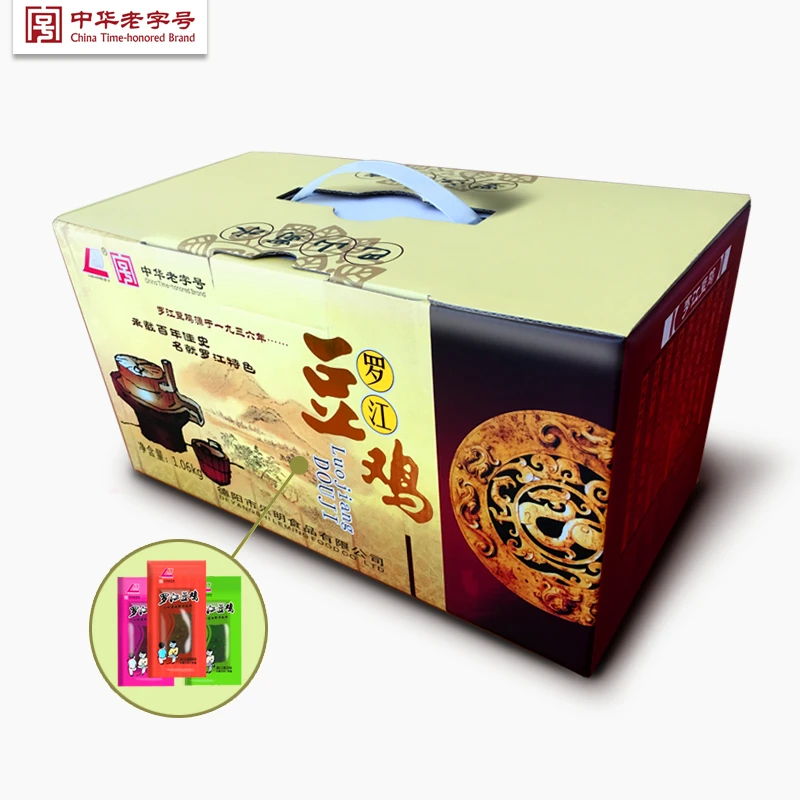 罗江豆鸡礼盒1.06kg 四川德阳特产豆制品豆皮卷混合口味过节礼包