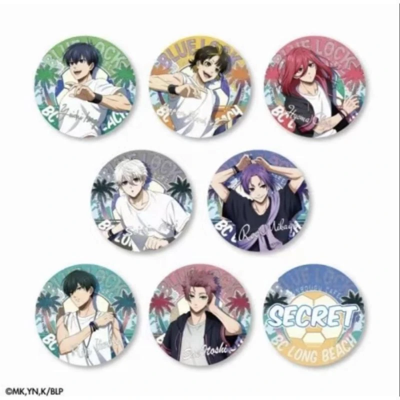 【蓝锁】文房具夏日沙滩吧唧（默认代拆）