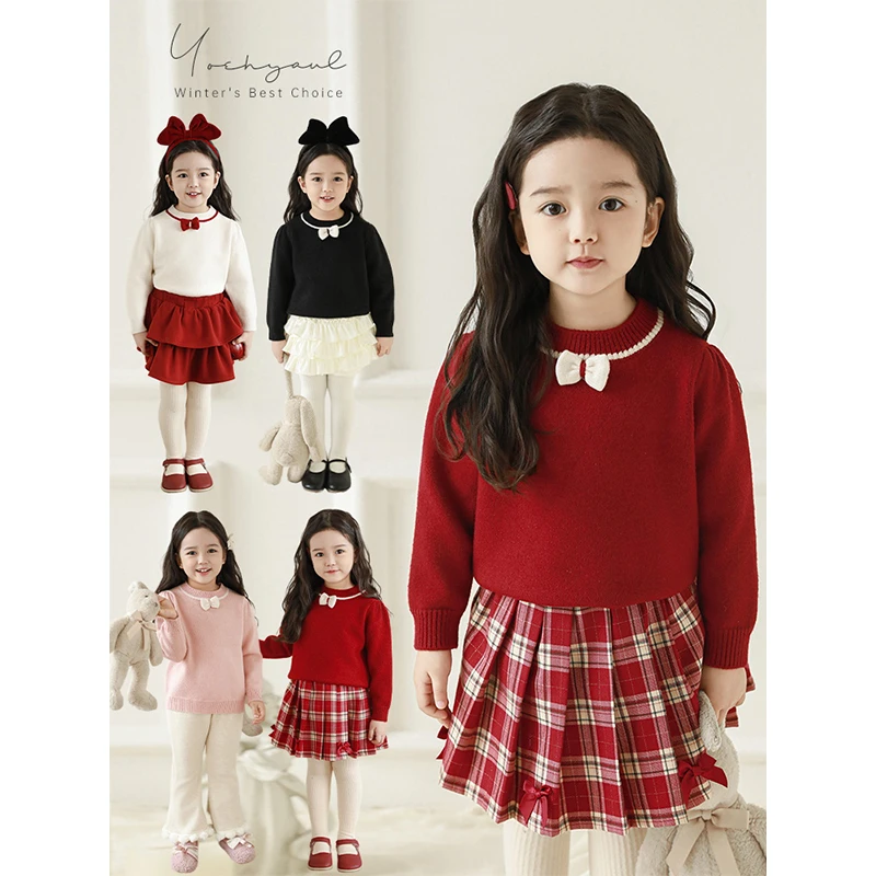 清 幼悠【优雅淑女】冬五波秋冬洋气百搭公主毛衣D3523