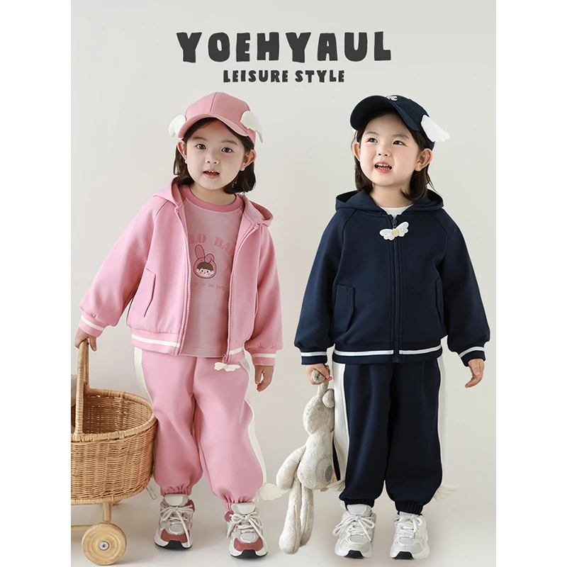 【清】YOEHYAUL/幼悠【天使之翼】秋三波春秋女童洋气针织外套潮Q3986