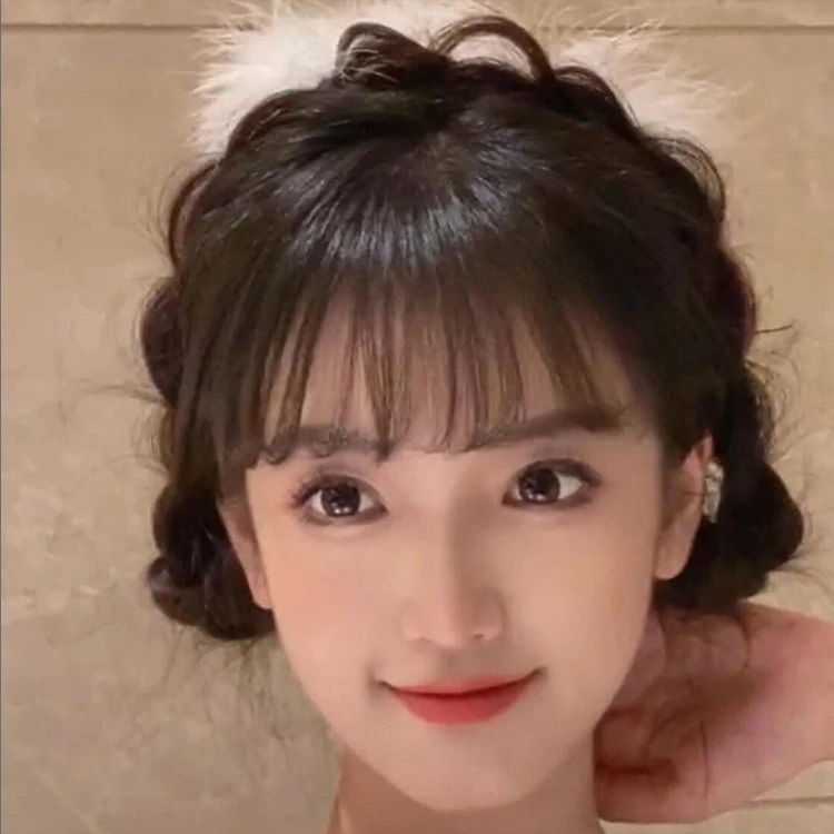 鱼骨辫假发发箍一体女适合短发头箍麻花辫字高颅顶编发发卡头发饰