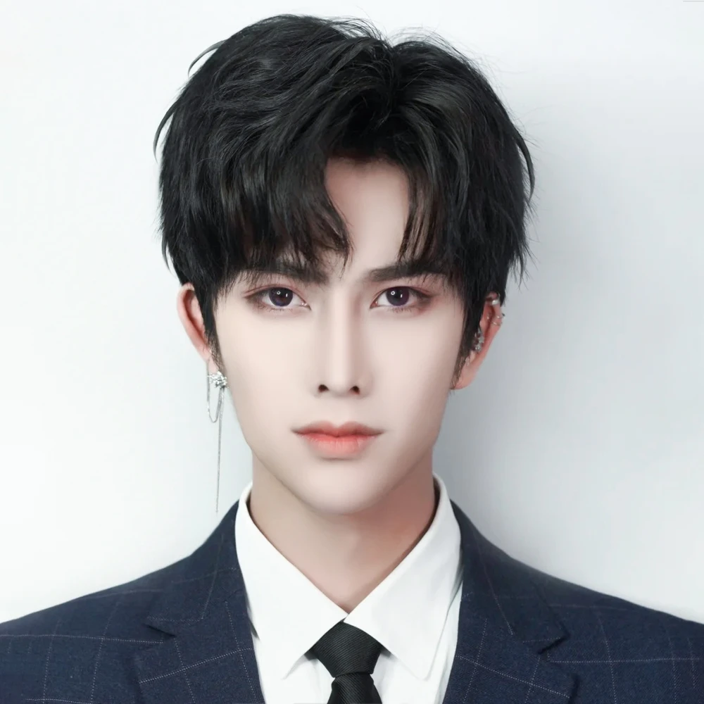 假发男短发韩版帅气男士三七分发型假发套自然日常男生网红头套