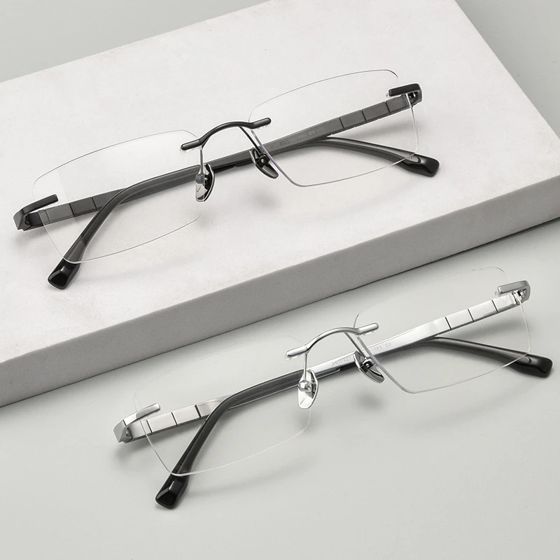 狂飙高启盛同款框架眼镜防蓝光超轻镜框男士眼镜商务平光无框镜架