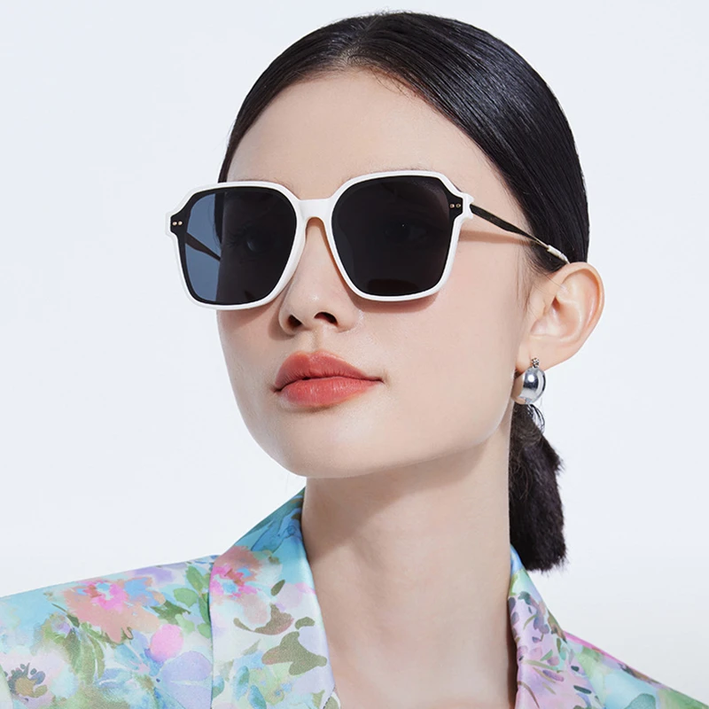 时尚墨镜新款大框女士遮脸显瘦复古偏光防紫外线太阳镜百搭偏光镜