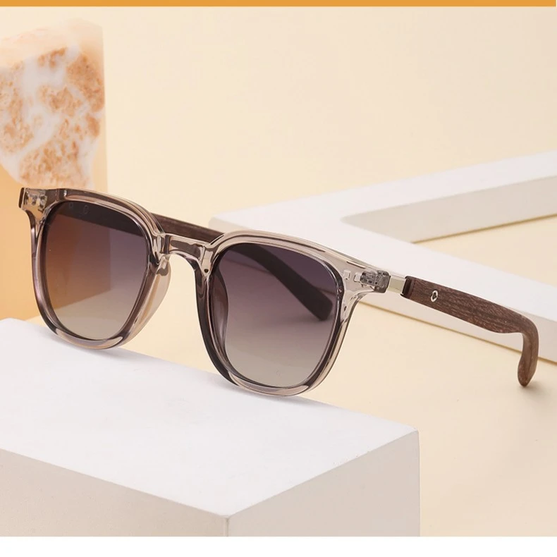 个性风潮新款TR90偏光太阳眼镜女网红街拍复古百搭木纹高品质墨镜