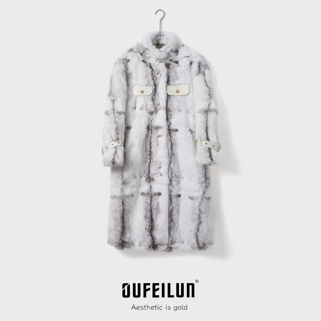 『银时契约』长款皮毛一体外套7666