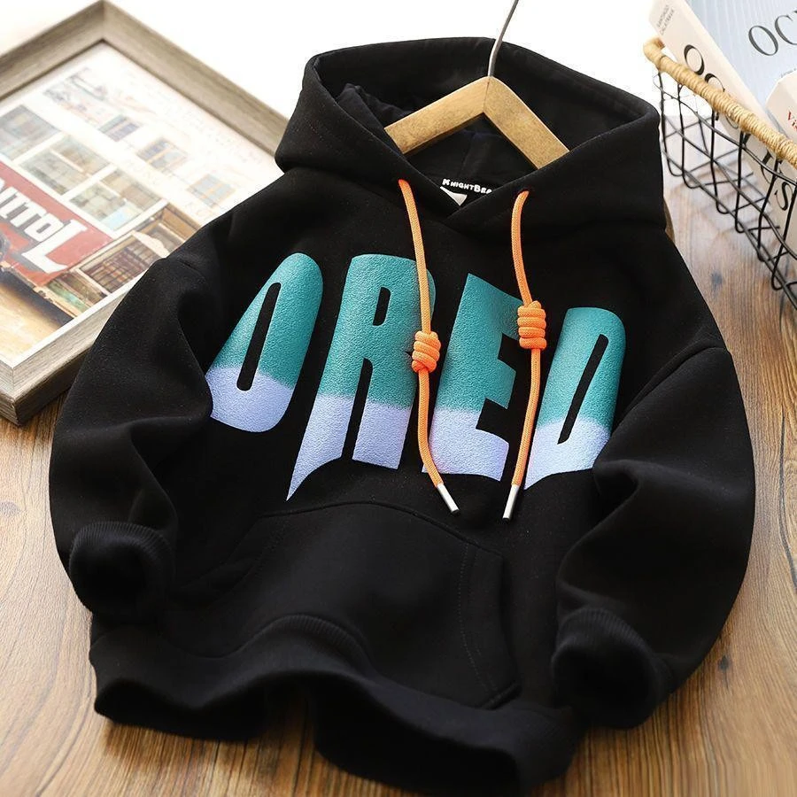 儿童春款连帽卫衣2025新款春季男童上衣春秋新款男孩休闲上衣洋气