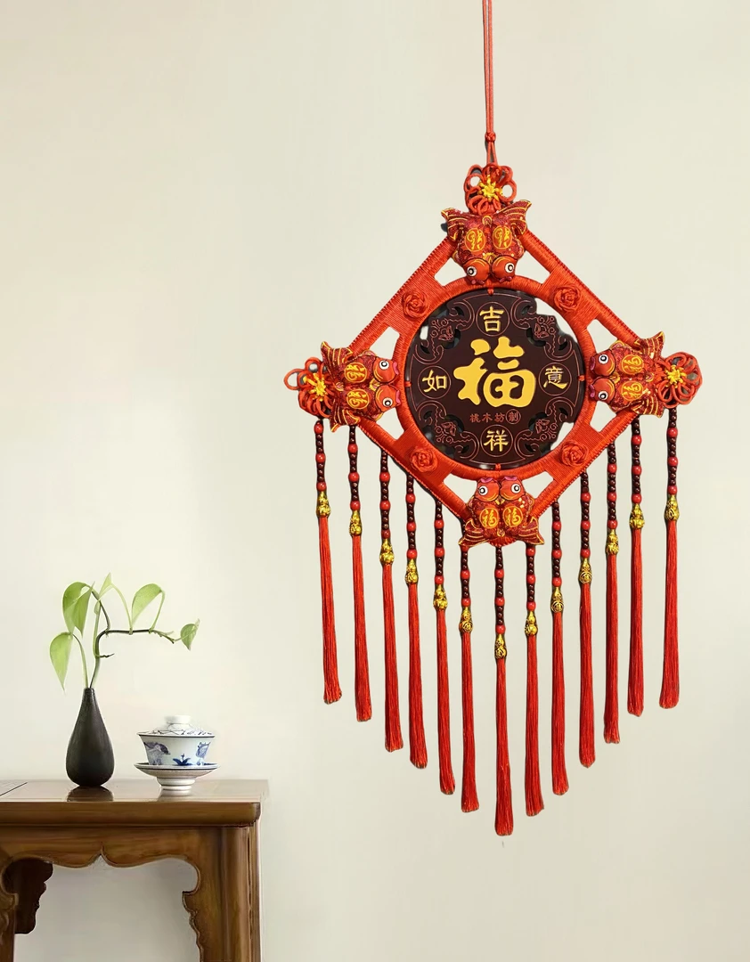 D【新款民族风】新款纯手工编织中国结百搭经典新房