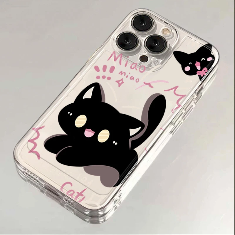 惊吓小猫iphone1514131211苹果手机壳华为oppo小米vivo全包软