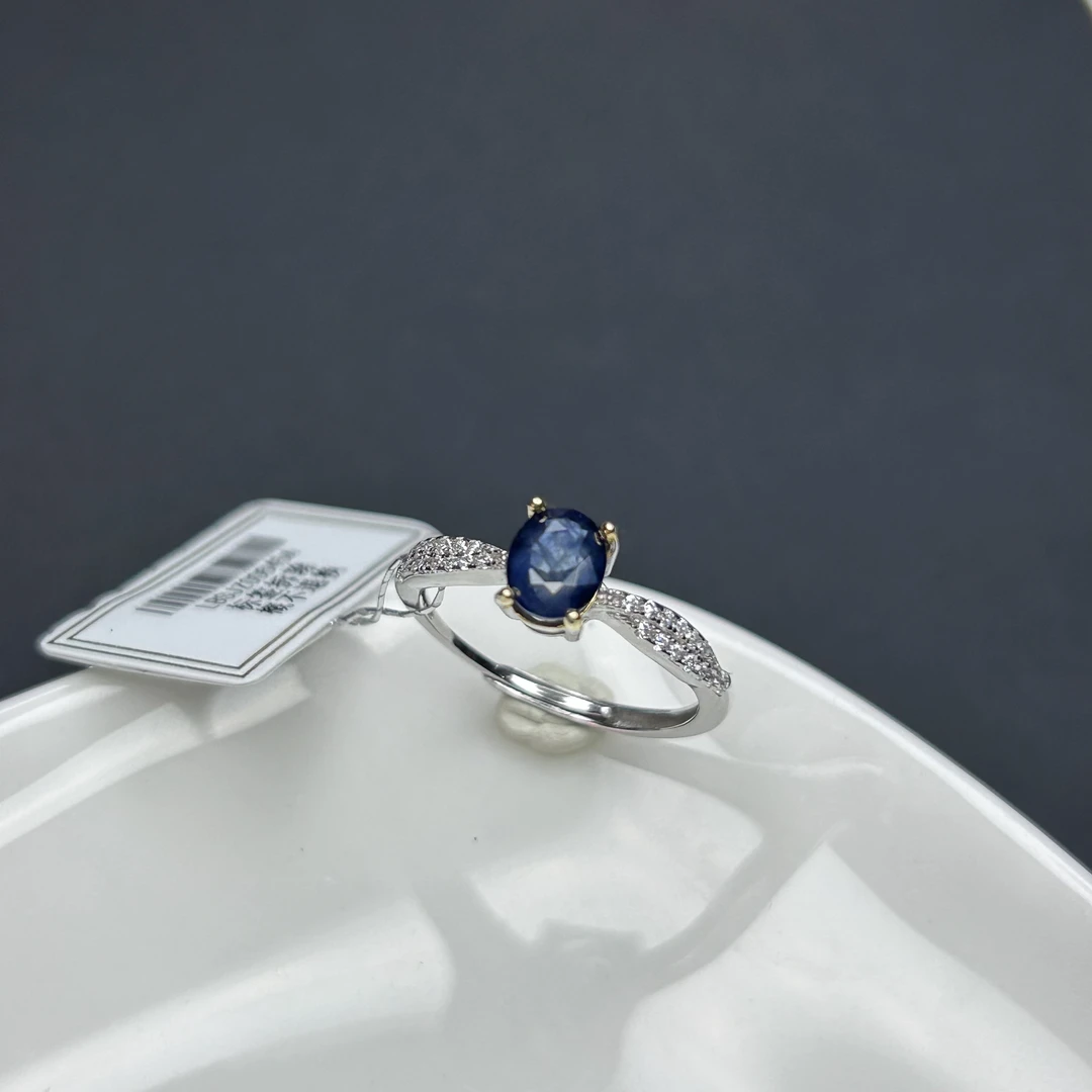 【石古会】S925银蓝宝石戒指开口【多样性发一】【LBS002】