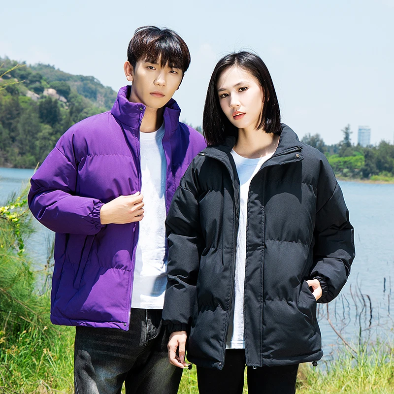 冬季情侣款加厚棉袄潮流美拉德系立领爆款棉服外套