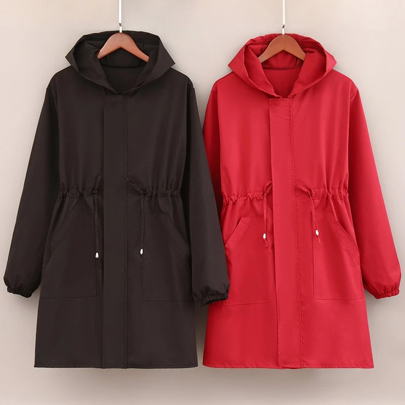 围裙长袖罩衣新款做饭家用厨房防水女餐厅餐饮时尚束腰纯色工作服