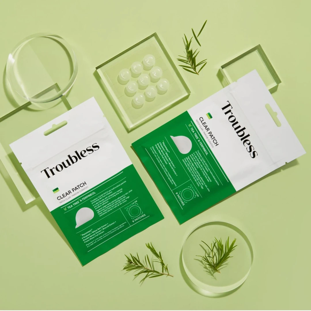 TROUBLESS微针舒缓痘痘贴9贴 透气抗痘防水轻薄隔离