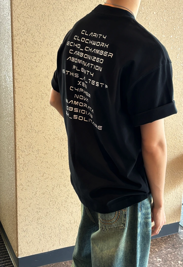 24FW 【简约舒适 字母印花】重磅磨毛纯棉圆领T恤宽松休闲上衣