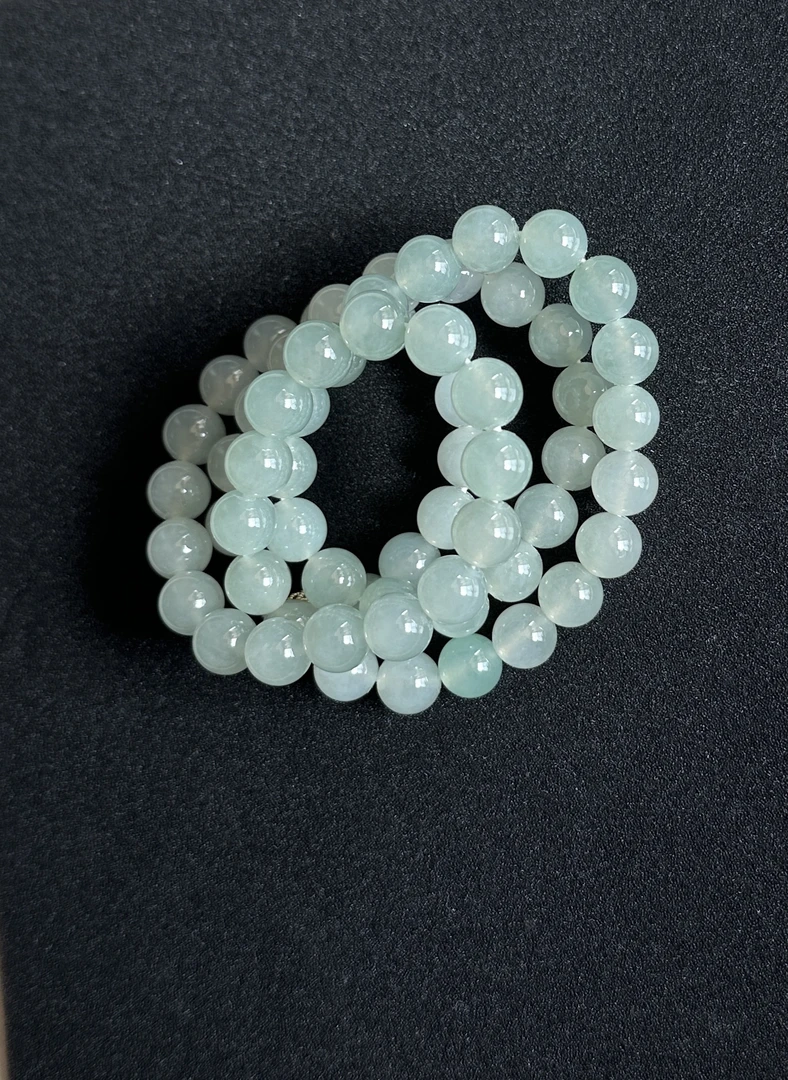 缅甸翡翠冰蓝底项链