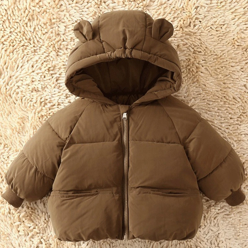 2024新款婴儿棉衣冬季加厚保暖男女宝宝棉服连帽秋冬韩版儿童外套