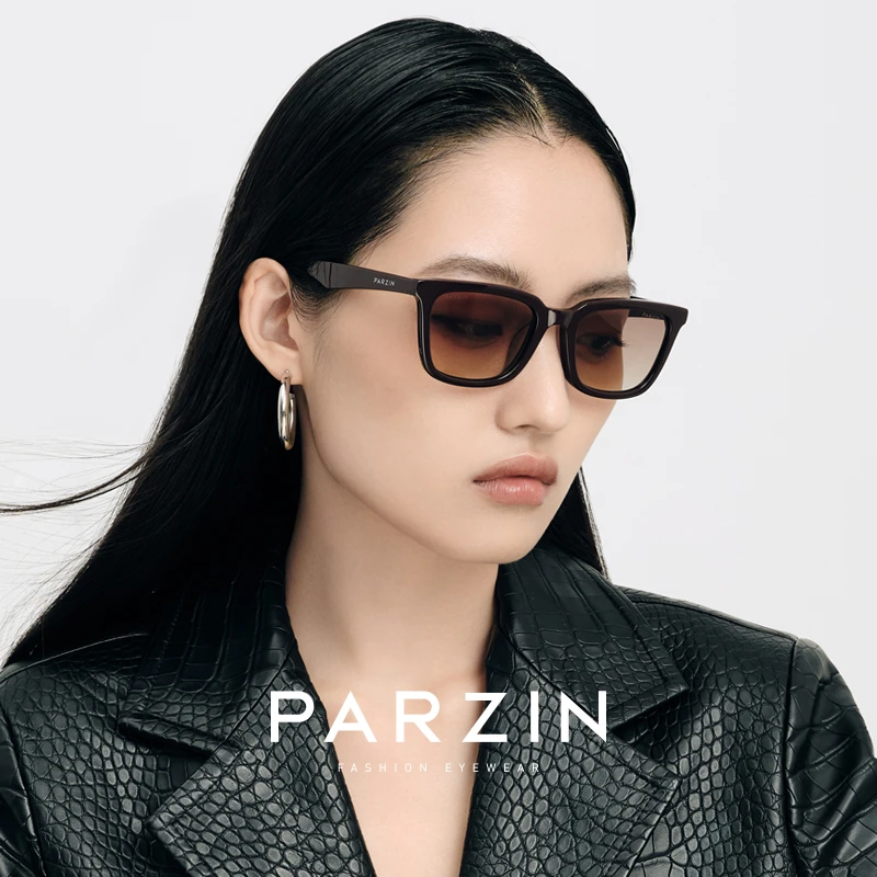 帕森PAZA潮流墨镜女复古时尚方框潮酷街拍男猫眼太阳镜PZ12717