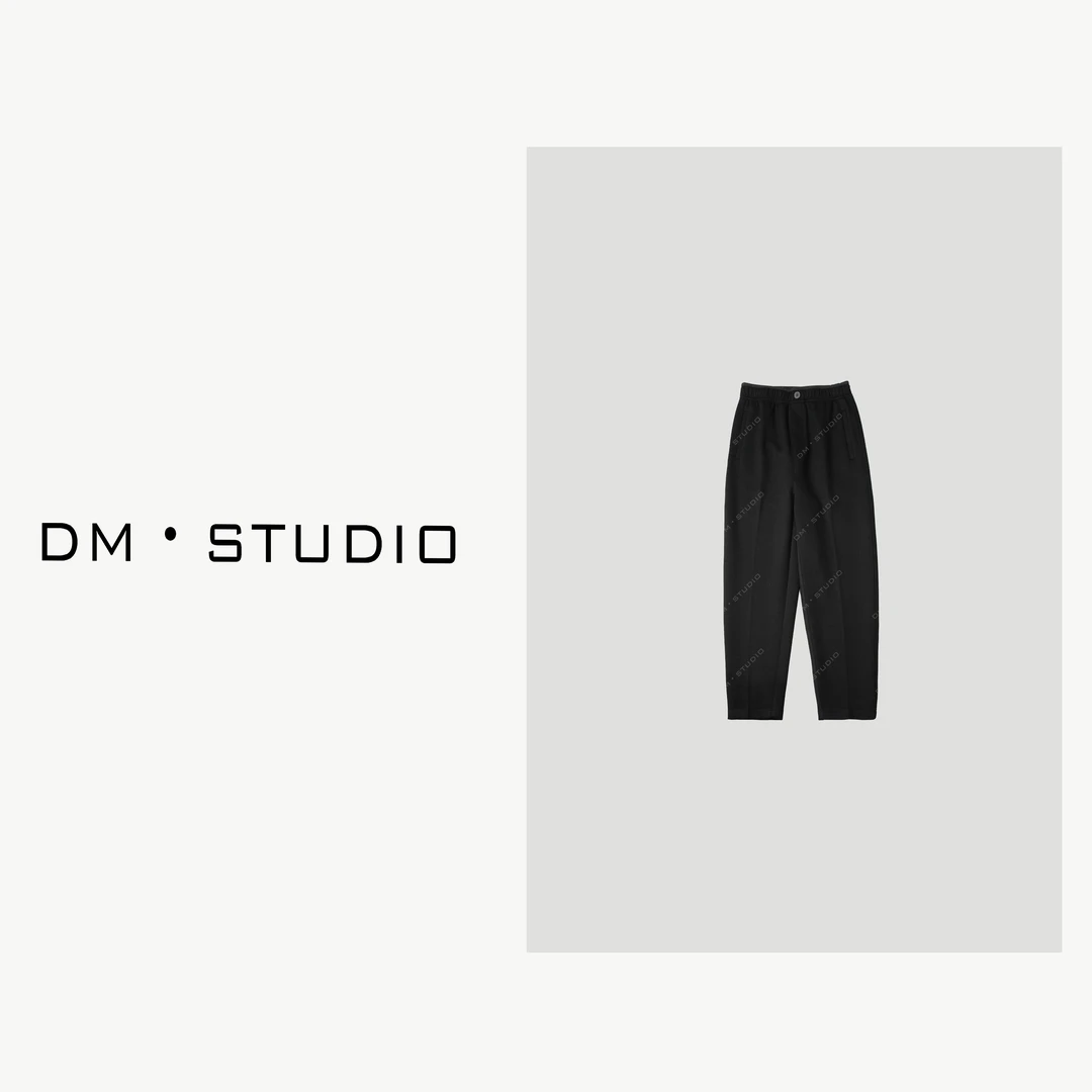 DEDM-DM•STUDIO/秋冬松紧腰纯色极简百搭休闲九分裤（YM6816）