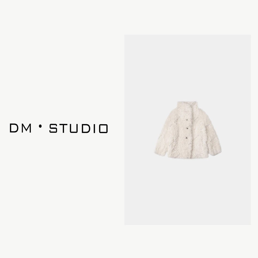 DEDM-DM•STUDIO/静奢高级A级进口皮毛一体高领排扣皮草外套（028）