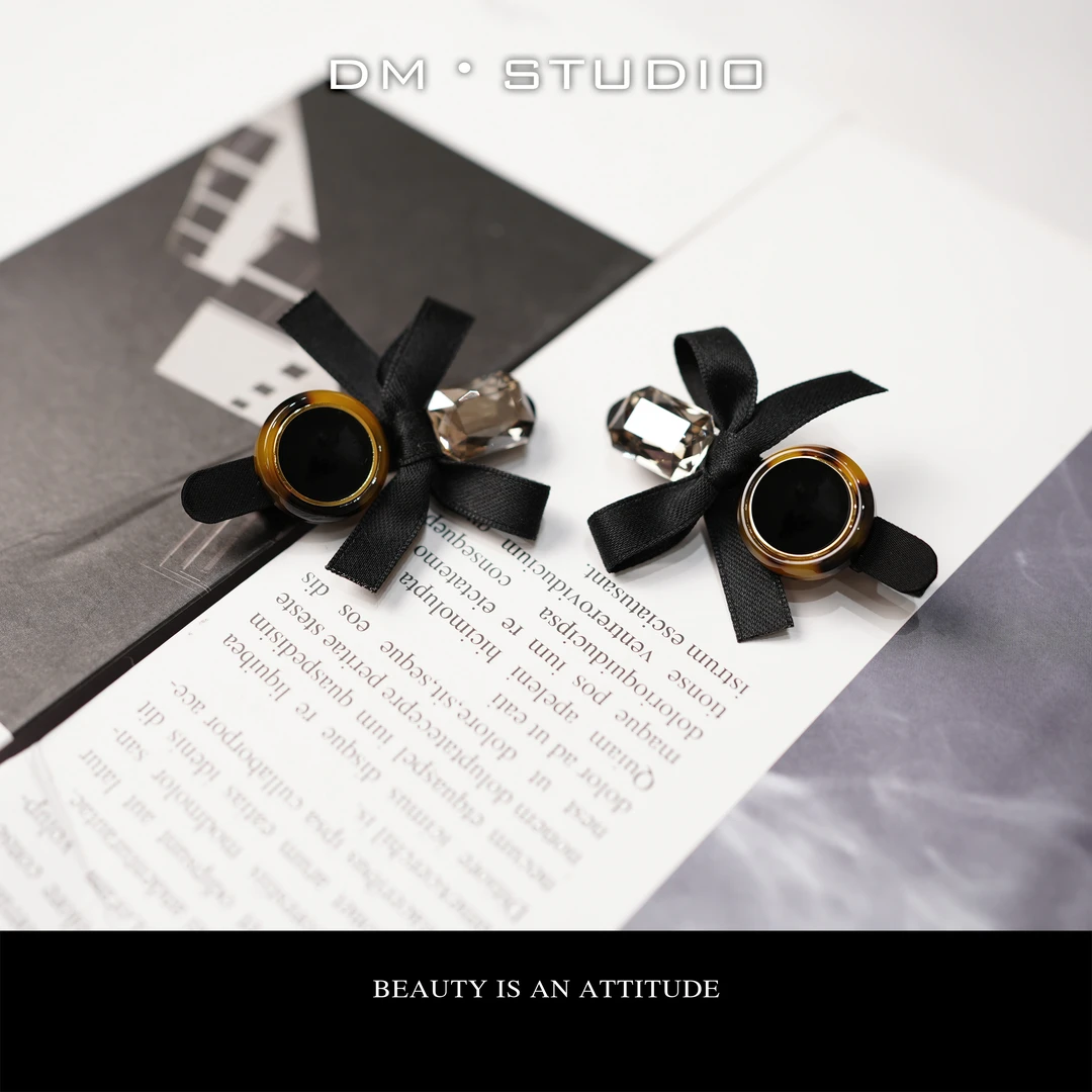 DM•STUDIO/优雅气质时尚复古法式高级感宝石发夹（37854）