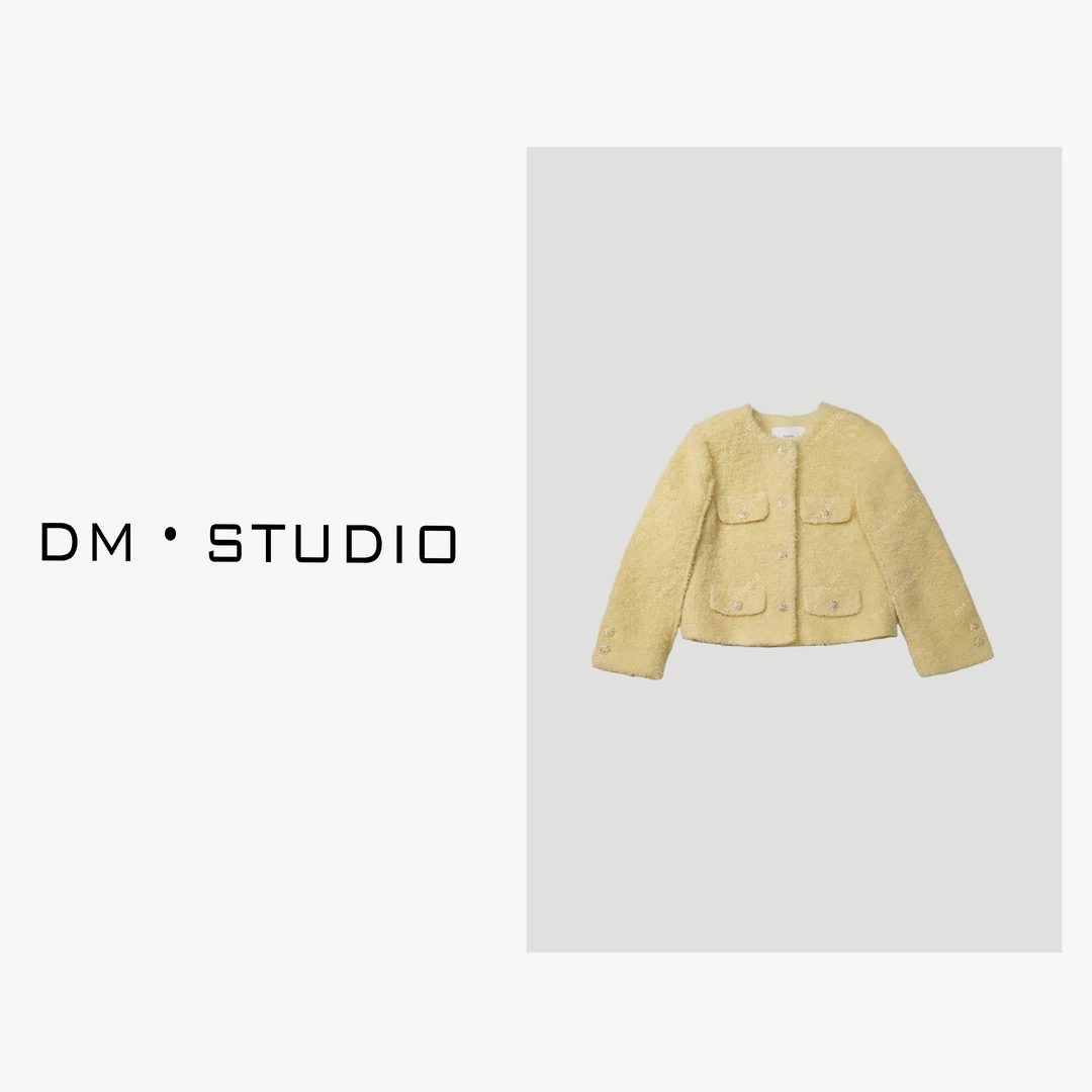DEDM-DM•STUDIO/高级设计款千金风气质羊毛混纺小香外套（A2770）