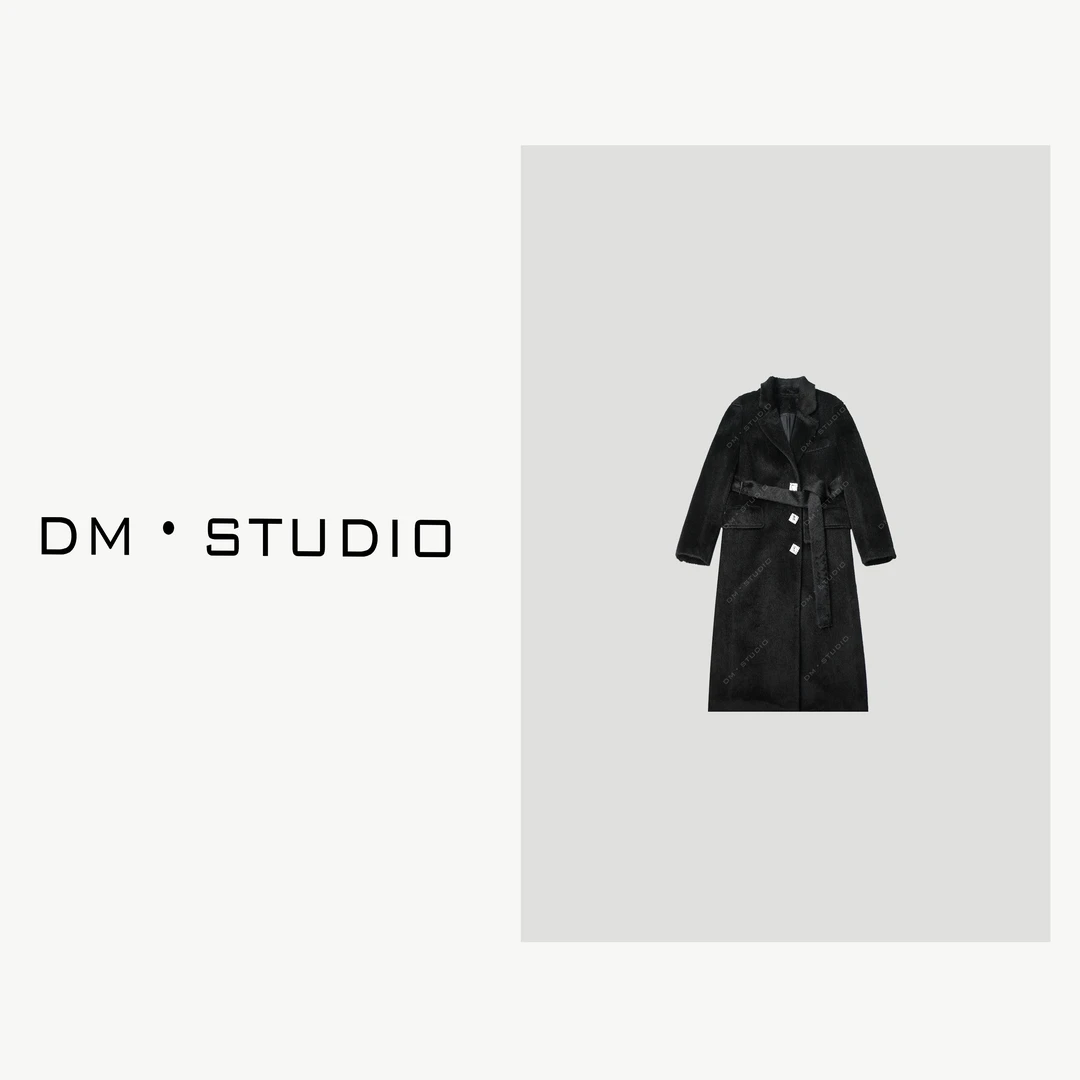 DEDM-DM•STUDIO/冬季长款高级感奢华气质苏力毛呢大衣（BF24261）