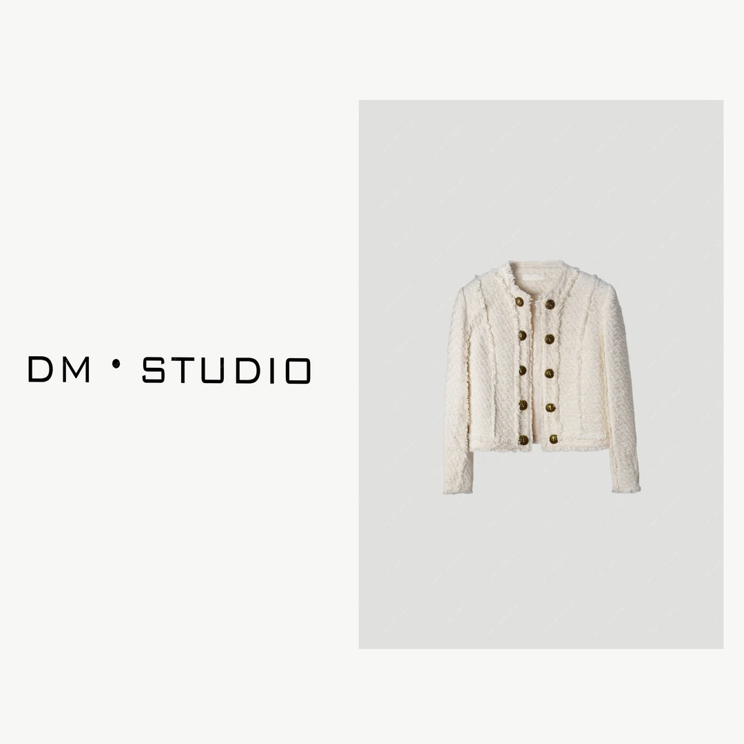 DEDM-DM•STUDIO/气质轻奢设计款编织感法式小香风外套（MM201423）