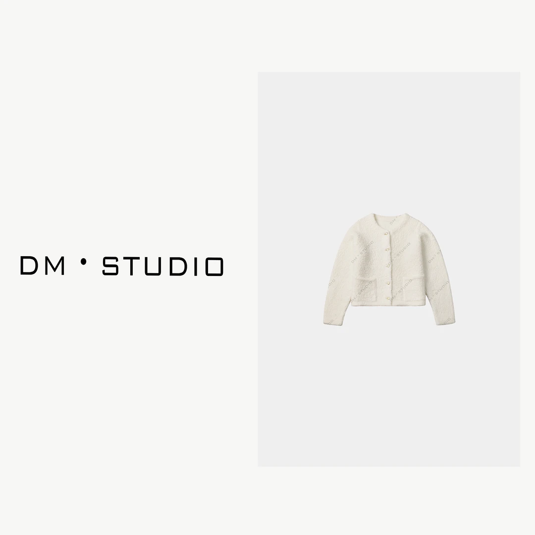 DEDM-DM•STUDIO/小众设计款气质轻奢颗粒感100%羊毛外套（99526）