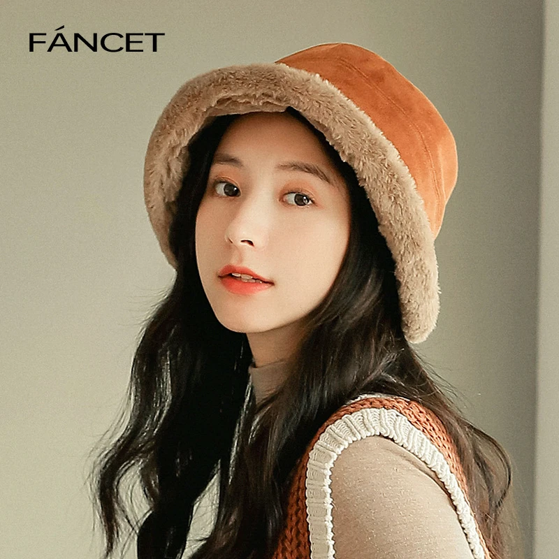 凡饰帽子女秋冬季韩版时尚百搭冬帽加绒保暖渔夫帽