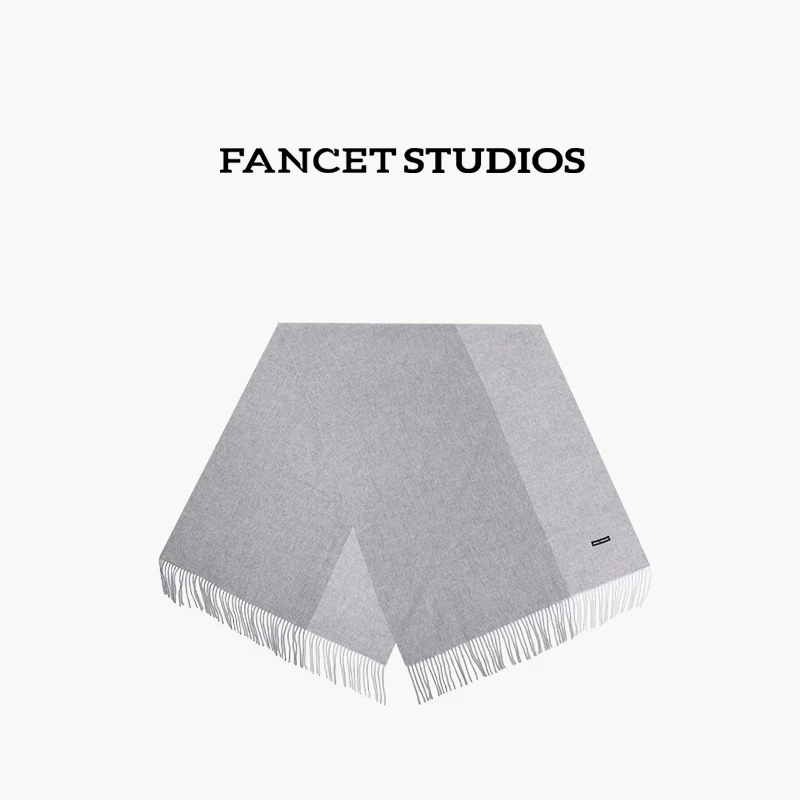 FANCET凡饰秋冬女百搭加厚保暖纯色围巾CM92405