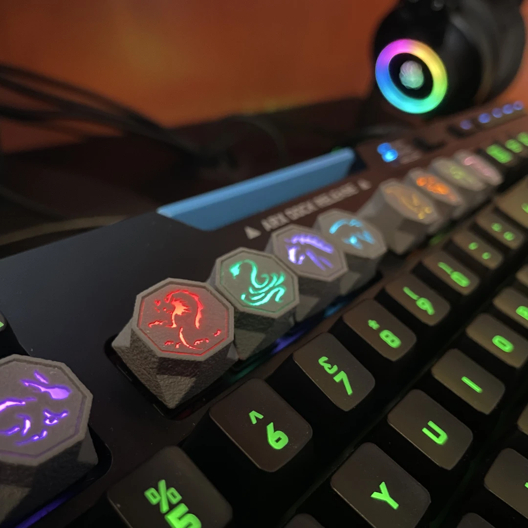 十二符咒键帽成龙历险记十二生肖透光夜光男朋友礼物手办生日周边