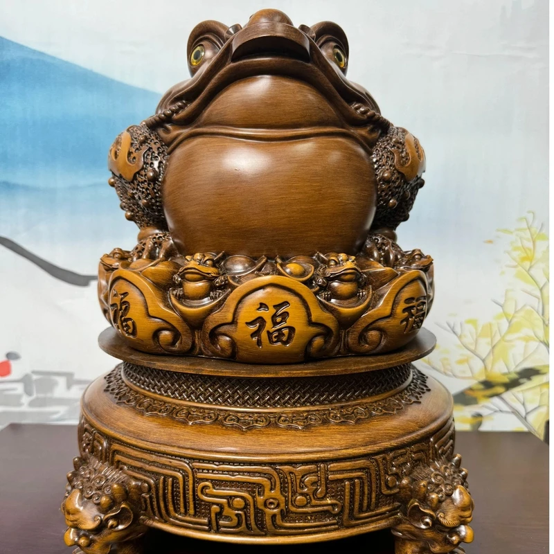 福禄招财金蟾B款LYW长29高34cm公司 开业 办公室商务礼品桌面摆件