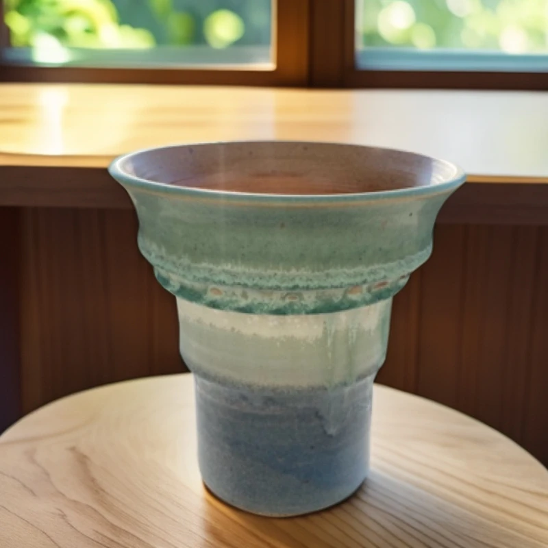 景德镇手工窑变工艺火锅大盆多肉花盆高温透气手工