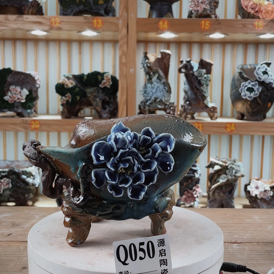 紫砂花盆手工制作默认微瑕Q050