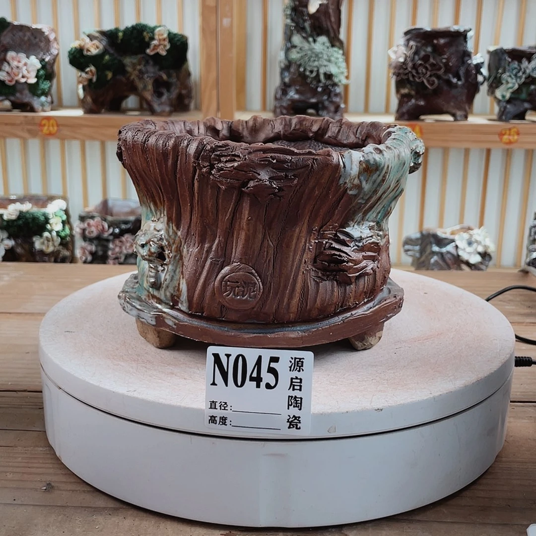 紫砂花盆手工制作默认微瑕