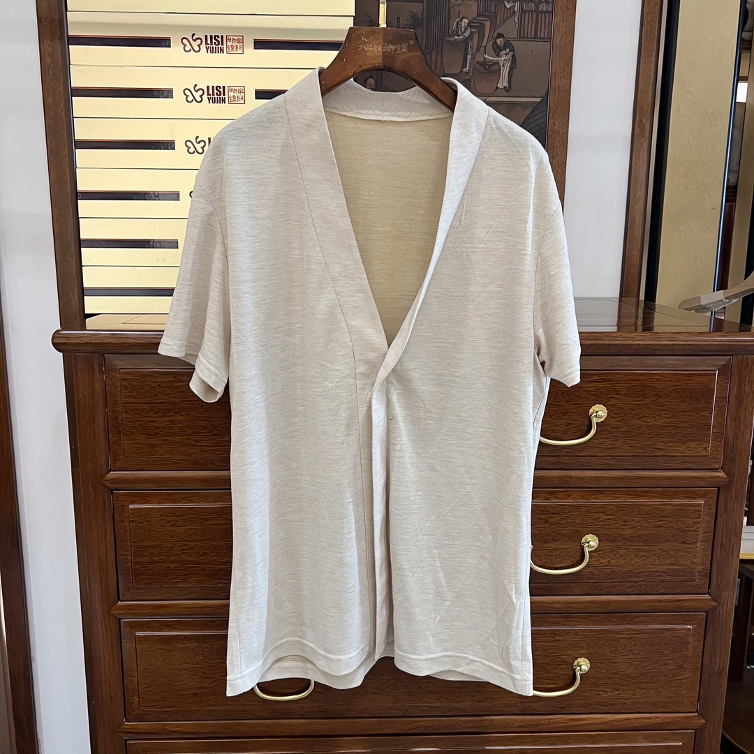 櫟丝御锦柞蚕丝男士休闲百搭【样品无洗涤无挂牌】睡衣上装 1-9