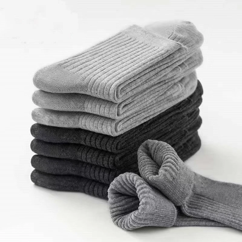 无骨袜子男女款长袜秋冬季运动秋冬纯棉中筒