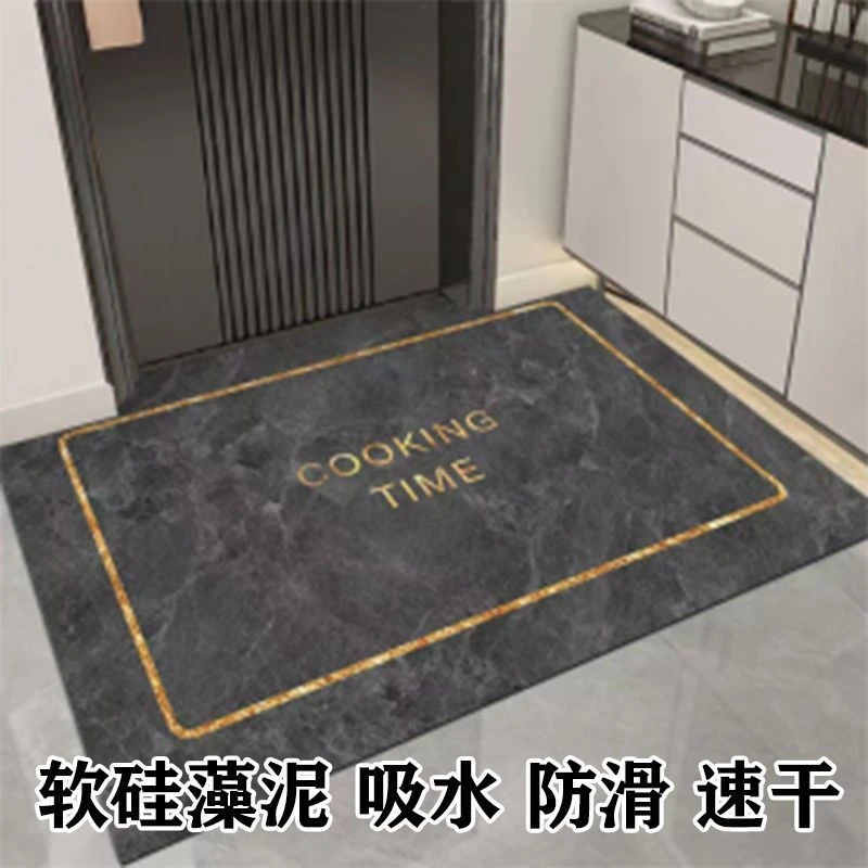 入户进门垫硅藻泥吸水浴室卫生间厕所吸水耐脏防滑脚垫大门口地垫