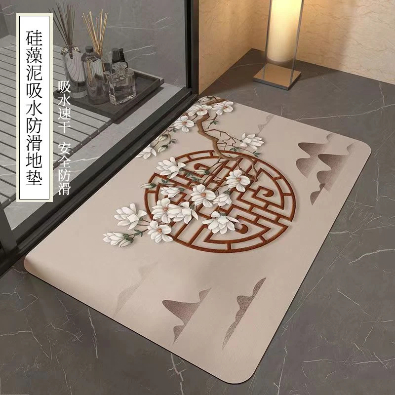 吸水耐脏速干地垫入户硅藻泥门垫垫子入户门口防滑地垫拼接大门口