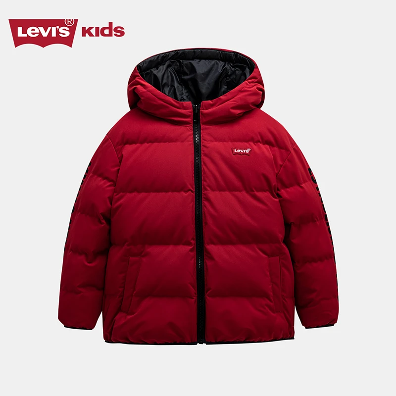 【童装旗舰】Levi’s李维斯童装男童双面穿保暖羽绒服LVB-HO-F991