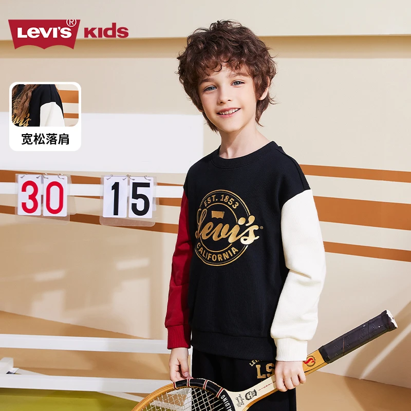 【李维斯圆领卫衣】Levis李维斯春秋时尚卫衣儿童套头卫衣K910*
