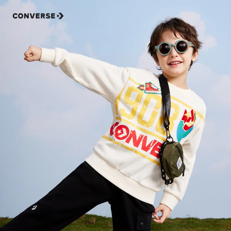 【童装旗舰】Converse匡威童装男女同款童装无帽卫衣CNVB-FW-D592