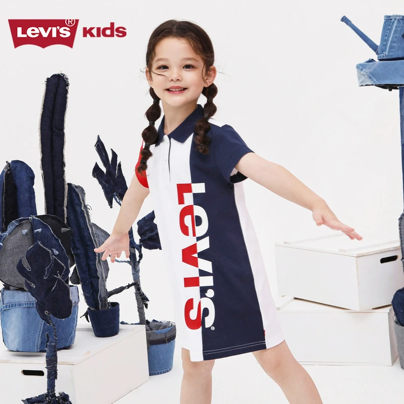 Levi‘s李维斯童装女童连衣裙24夏季新款ploo运动裙F130