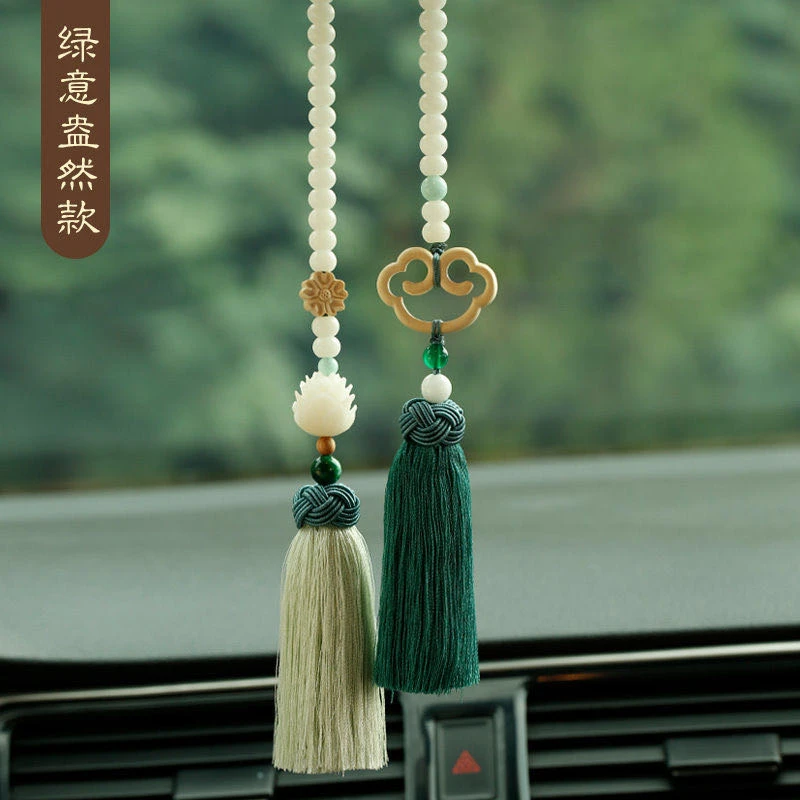 汽车装饰品车载挂件高档汽车吊坠车内饰品后视镜如意平安男女礼品